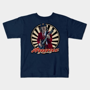 Vintage 80s Angus Young Kids T-Shirt